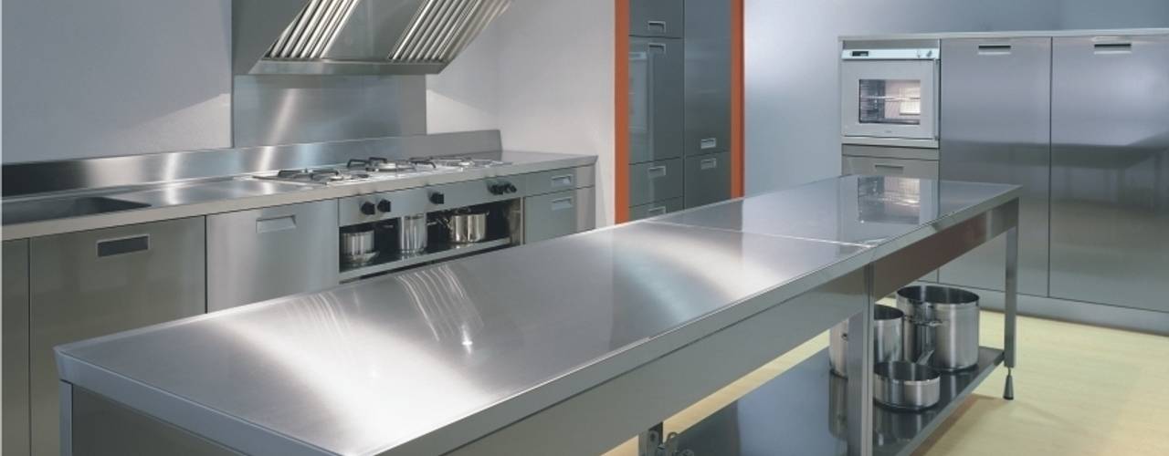 Kipro kitchen cucina professionale, bettini design bettini design Cocinas de estilo industrial