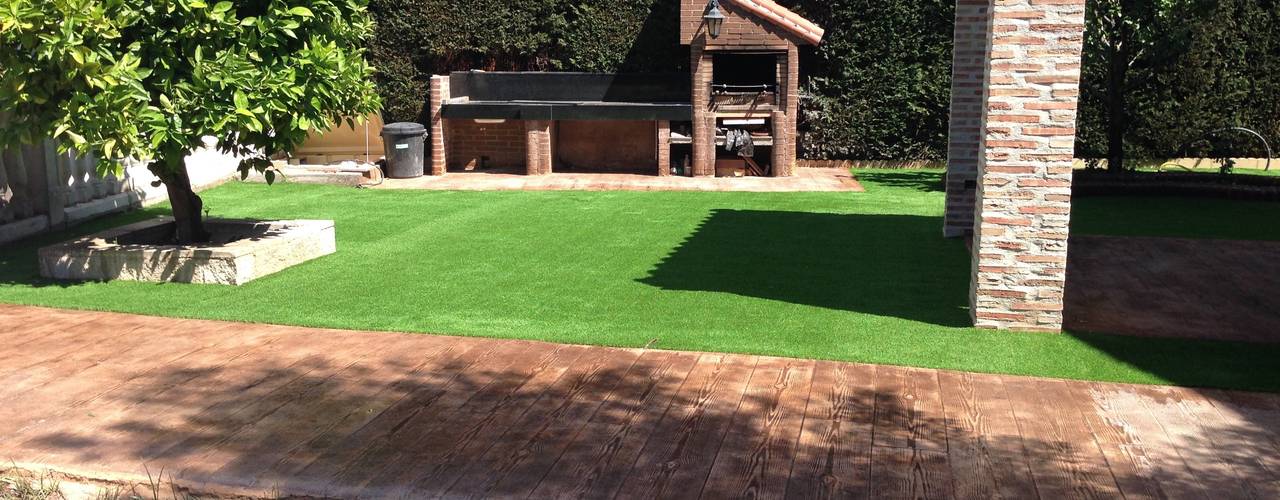 Césped artifial jardinería, Allgrass Solutions Allgrass Solutions Modern garden