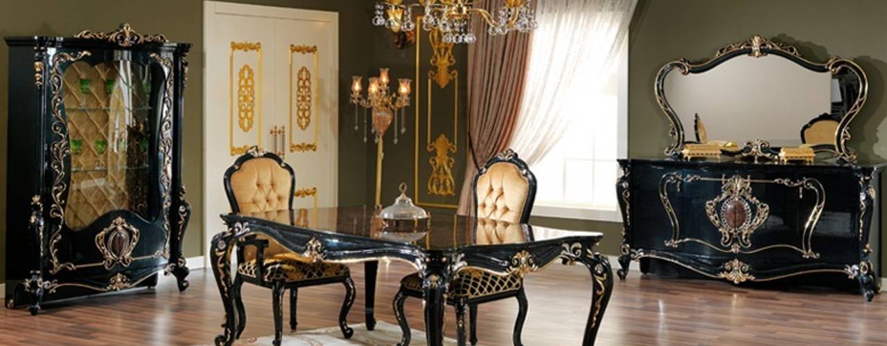 LAGOS KLASİK YEMEK ODASI, Asortie Mobilya Dekorasyon Aş. Asortie Mobilya Dekorasyon Aş. Classic style dining room