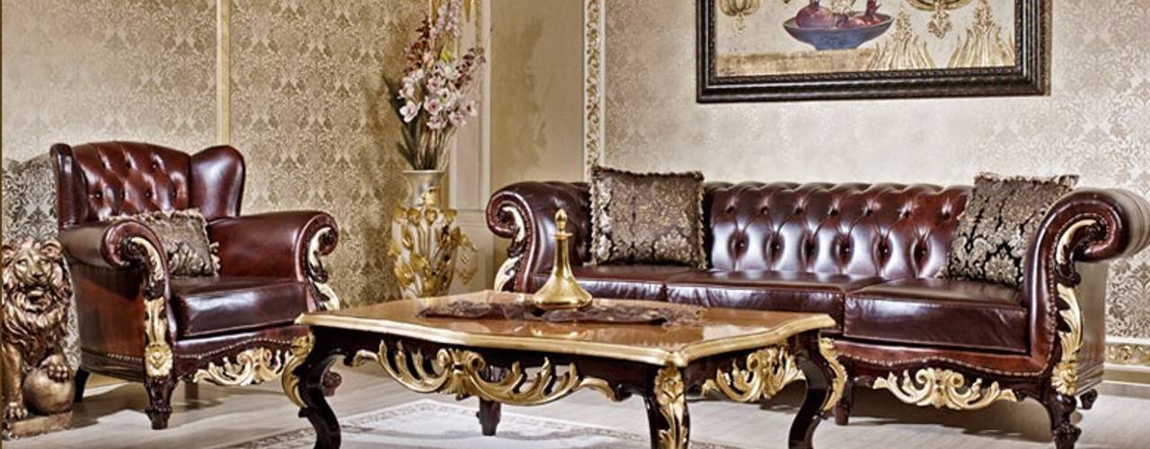 APOLYON DERİ KOLTUK TAKIMI, Asortie Mobilya Dekorasyon Aş. Asortie Mobilya Dekorasyon Aş. Classic style living room