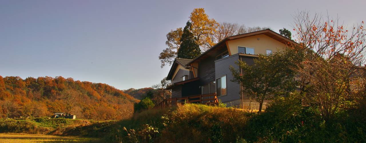 エンマハウス, ＤＥＭＵ建築設計事務所 ＤＥＭＵ建築設計事務所 Rustic style houses