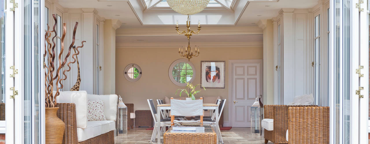 A Light Filled Sitting Room Conservatory, Vale Garden Houses Vale Garden Houses Nhà kính phong cách kinh điển