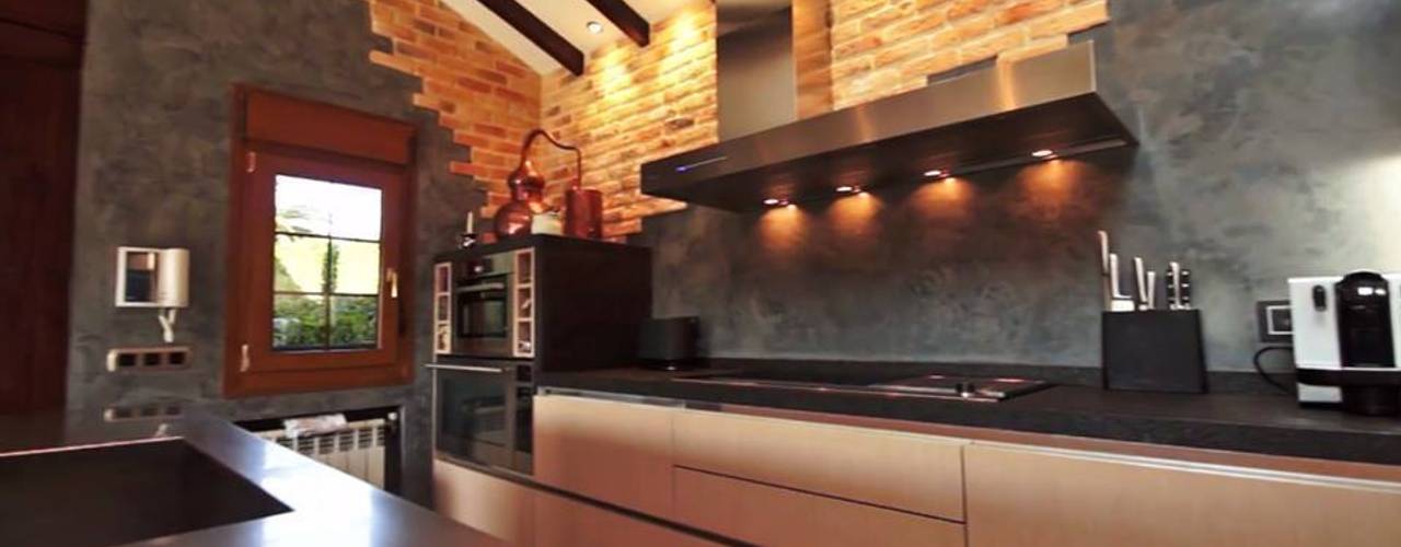 Una cocina de estilo rústico industrial , SOINCO SOINCO Kitchen