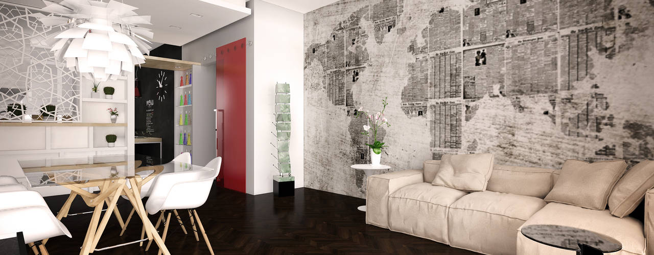 Ristrutturazione appartamento, Graziella Fittipaldi Architetto Graziella Fittipaldi Architetto Salon minimaliste