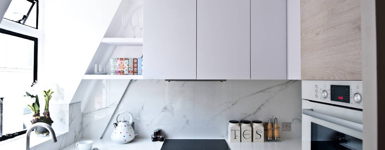 City Pied a Terre, Black and Milk | Interior Design | London Black and Milk | Interior Design | London Modern kitchen
