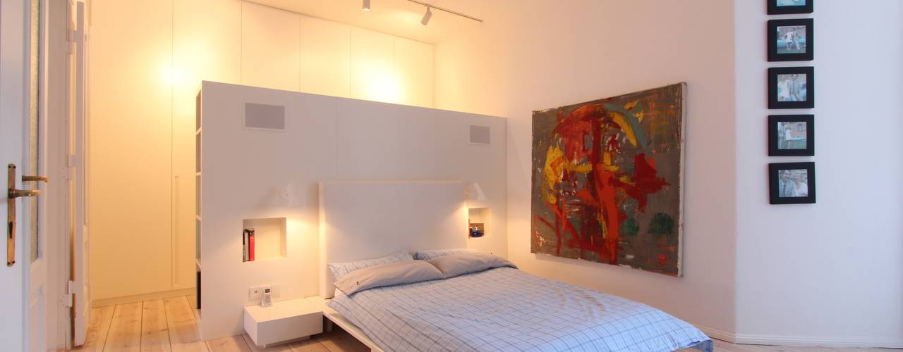 Modernisierung und Umbau einer Gründerzeit-Wohnung in Berlin Charlottenburg, WAF Architekten WAF Architekten Modern Bedroom