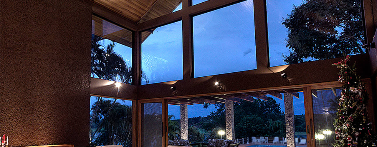 Casa de Campo - Quinta do Lago - Tarauata, Olaa Arquitetos Olaa Arquitetos 客廳