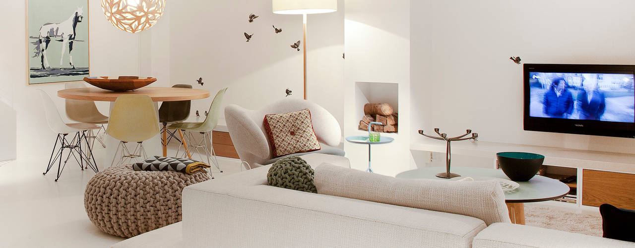 Wallpaper Sparrow, Snijder&CO Snijder&CO Minimalistische woonkamers