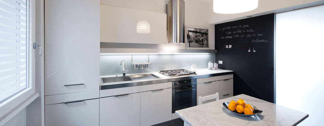 Appartamento ad Ostiense - Roma, Archifacturing Archifacturing Cocinas modernas