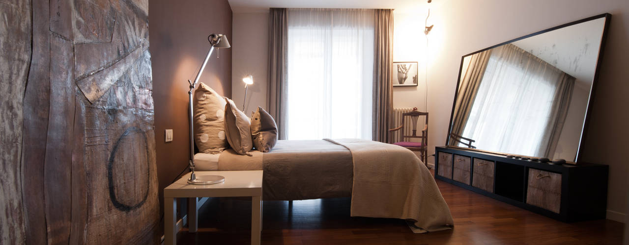 Appartamento ad Ostiense - Roma, Archifacturing Archifacturing Modern Bedroom