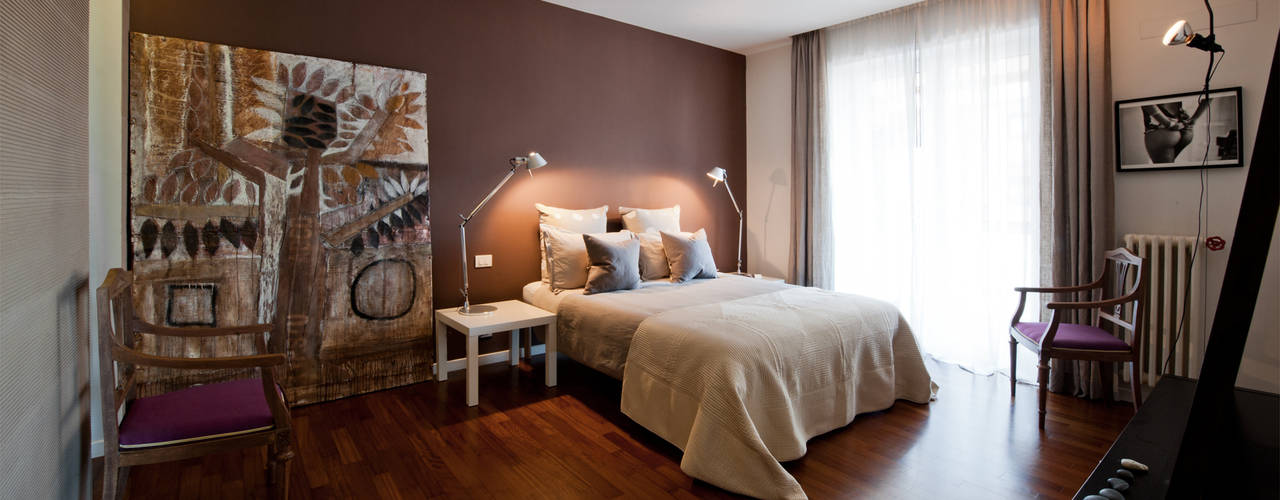 Appartamento ad Ostiense - Roma, Archifacturing Archifacturing Modern style bedroom