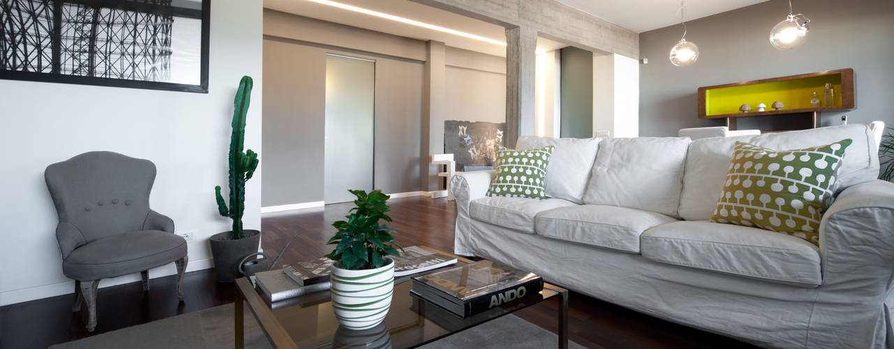 Appartamento ad Ostiense - Roma, Archifacturing Archifacturing Livings de estilo moderno