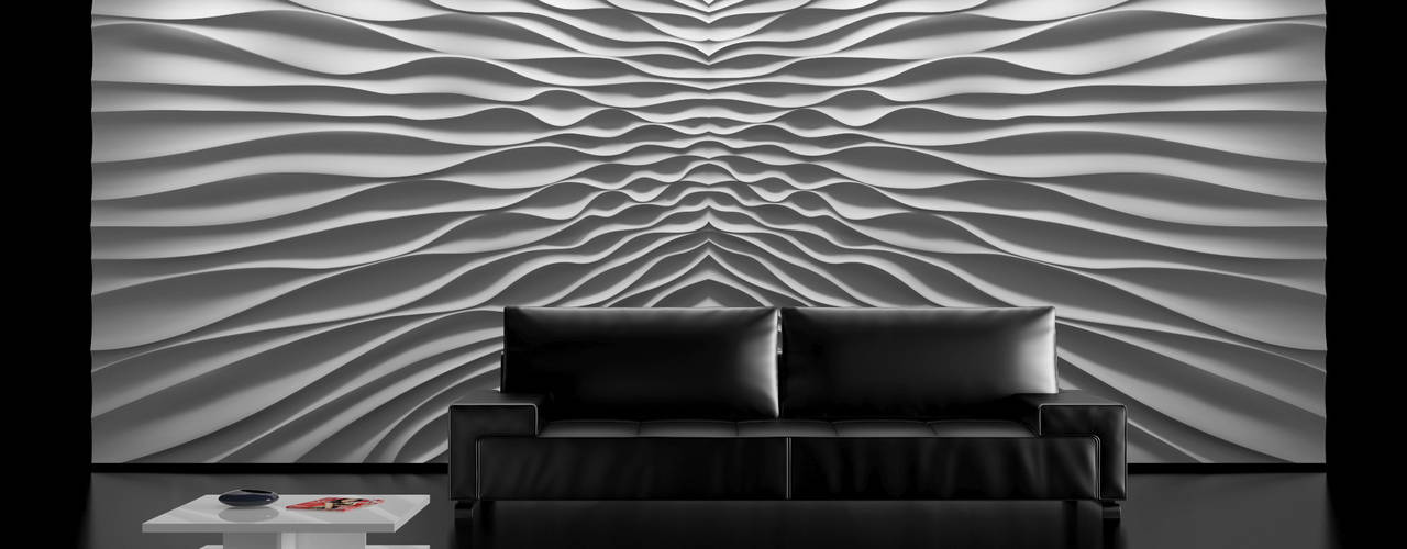 Unser außergewöhnliches Modell „ Illusion“ in Premium Kollektion MURAL , Loft Design System Deutschland - Wandpaneele aus Bayern Loft Design System Deutschland - Wandpaneele aus Bayern ห้องนั่งเล่น