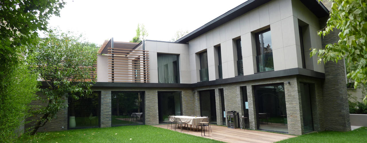 Restructuration d'une maison à Neuilly (92), L+R architecture L+R architecture Modern home