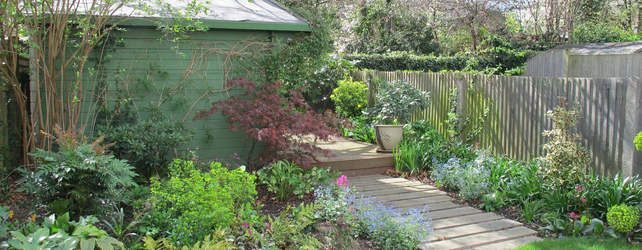 Garden with Oval Lawns, Fenton Roberts Garden Design Fenton Roberts Garden Design Rustieke tuinen