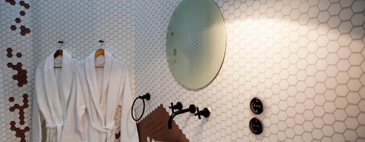 Chambre Essential - Equip Hotel 2014, Emmanuelle Gain Emmanuelle Gain Ванная комната в стиле модерн