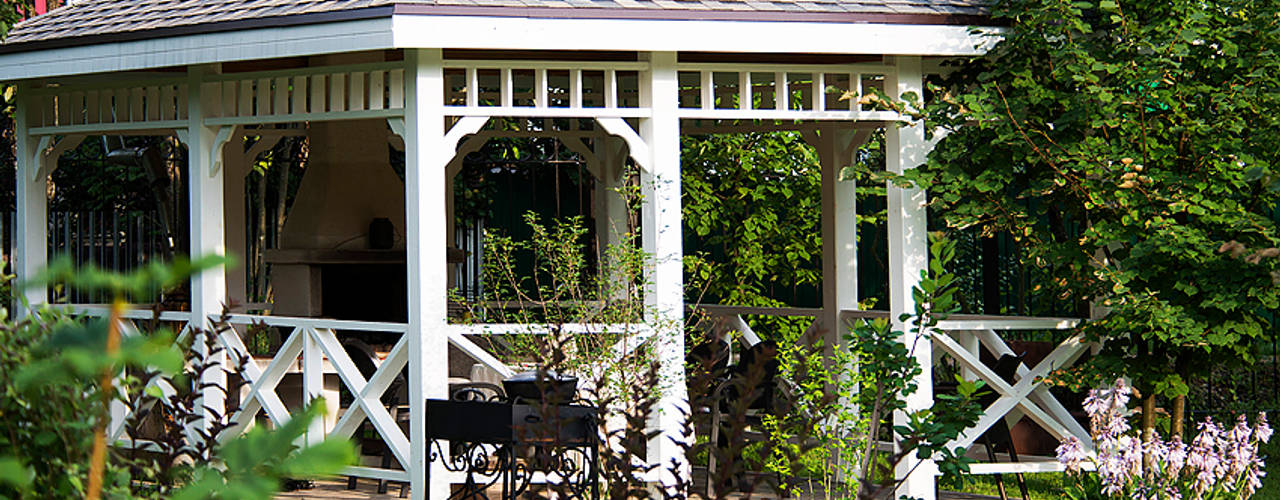 Загородный дом в скандинавском стиле, COUTURE INTERIORS COUTURE INTERIORS حديقة