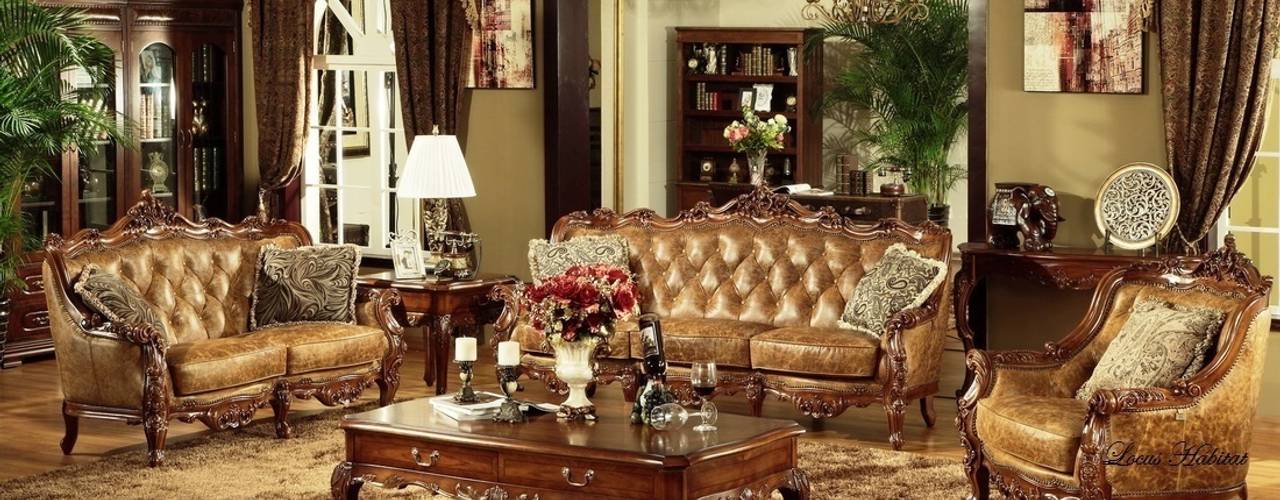 A Lavish & Decorative Living Room, Locus Habitat Locus Habitat Livings de estilo clásico