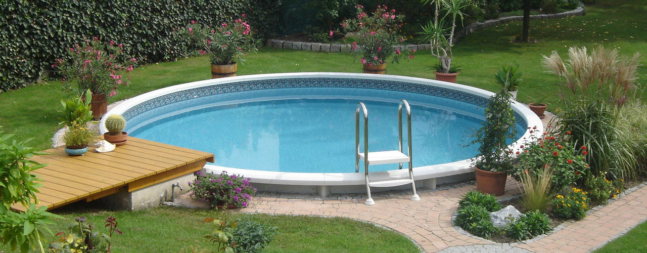 Hochwertige Stahlwandpools mit langer Haltbarkeit, Pool + Wellness City GmbH Pool + Wellness City GmbH 泳池