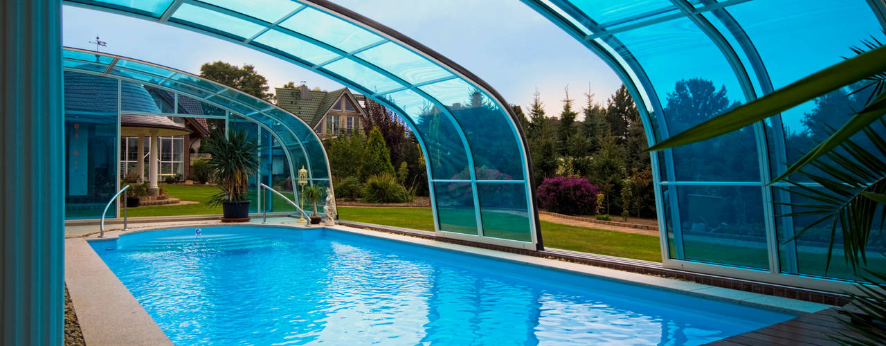 Exzell Überdachungen - ​Verlängern Sie Ihre Badesaison ganz ohne Heizkosten!, Pool + Wellness City GmbH Pool + Wellness City GmbH Pool