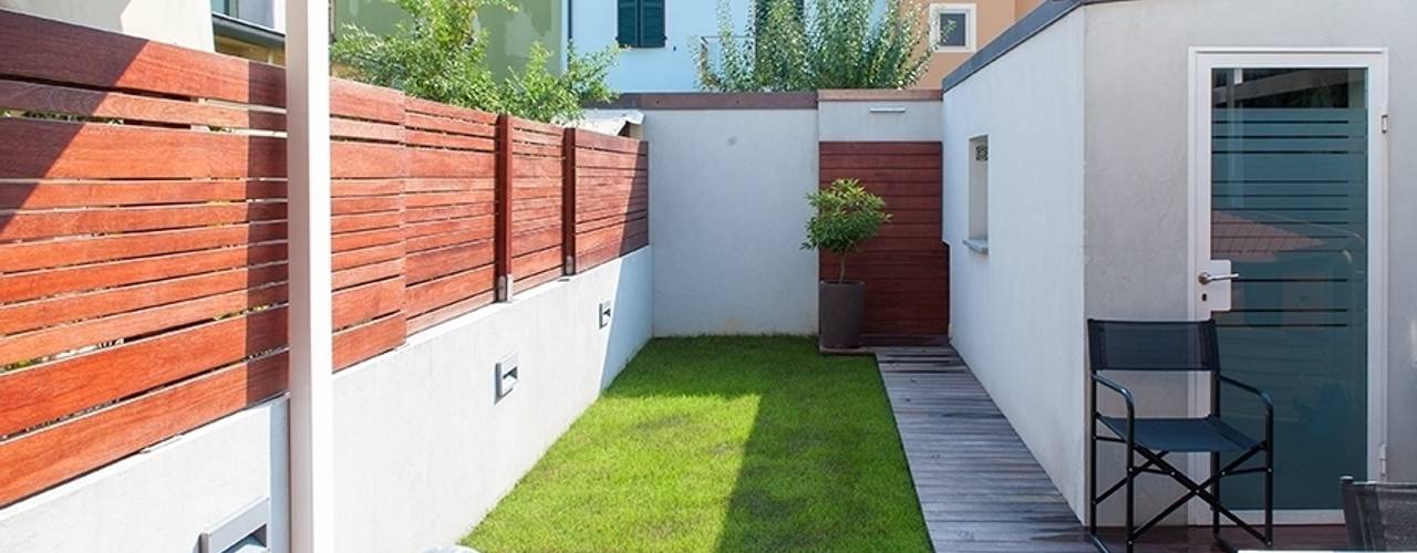 abitazione, bbprogetto bbprogetto Jardines de estilo minimalista