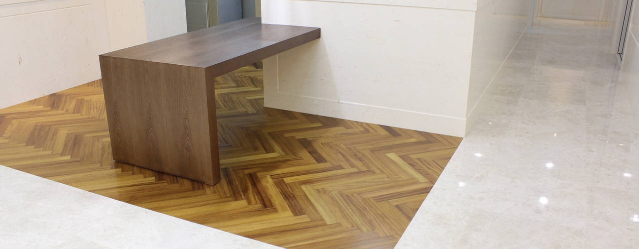 New concept natural marble flooring "NEW EASYSTONE", (주)이지테크(EASYTECH Inc.) (주)이지테크(EASYTECH Inc.) Modern style kitchen