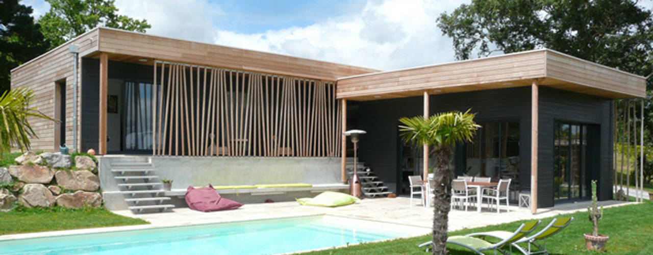 Maison Le K / Vandel - 44, Gilles Cornevin SARL Gilles Cornevin SARL Modern Evler