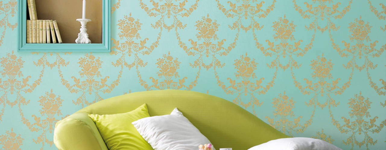 8 small spaces transformed by wallpaper homify
