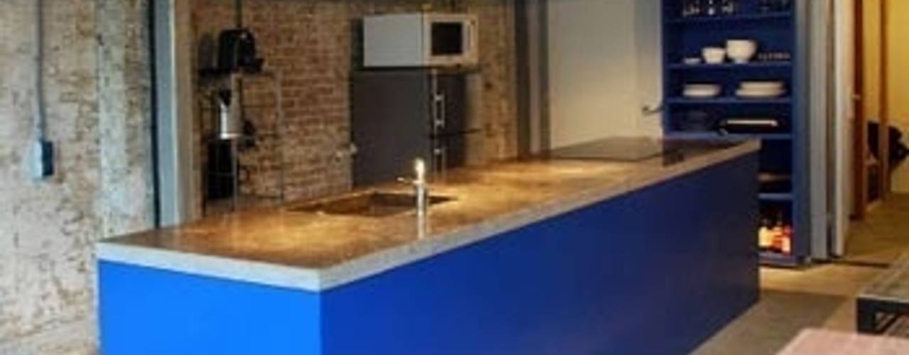 Kitchen 'blue'/ Keuken 'spa blauw', Blok Meubel Blok Meubel Industriële keukens