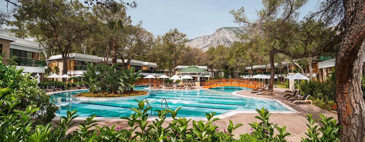 Nirvana Lagoon Villas Suites & Spa Hard&Softscape Project, Nota Tasarım Peyzaj Mimarlığı Ofisi Nota Tasarım Peyzaj Mimarlığı Ofisi Śródziemnomorski ogród