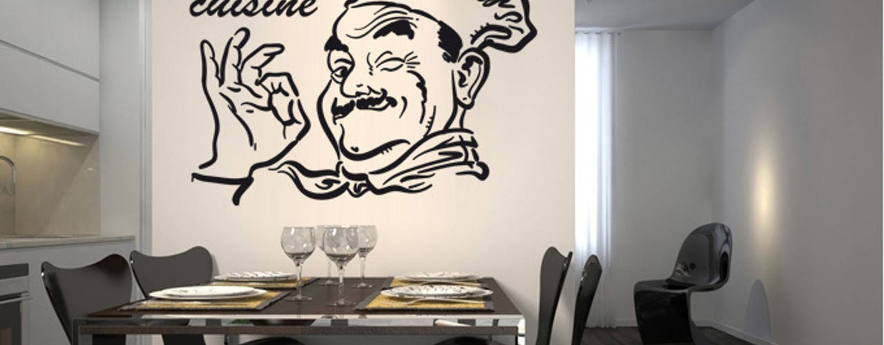 Cuisine, wall-art.fr wall-art.fr Cocinas de estilo ecléctico