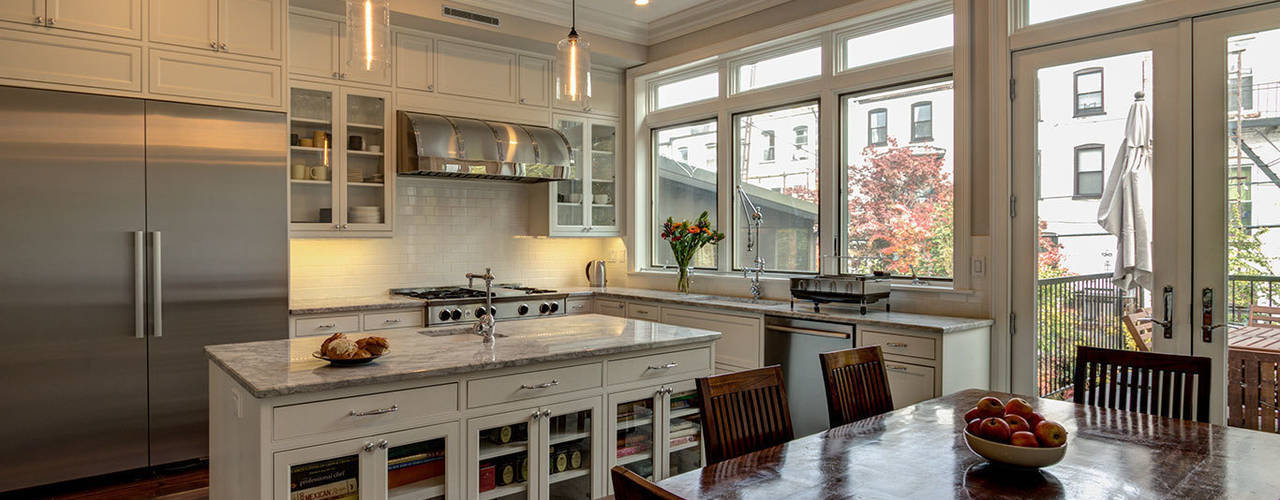 Park Slope Brownstone 3, Ben Herzog Architect Ben Herzog Architect Colonial style kitchen