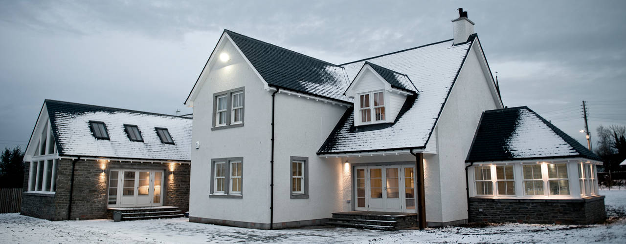 Snowdrop Lodge, Beach Road, St. Cyrus, Aberdeenshire, Roundhouse Architecture Ltd Roundhouse Architecture Ltd Nhà phong cách kinh điển