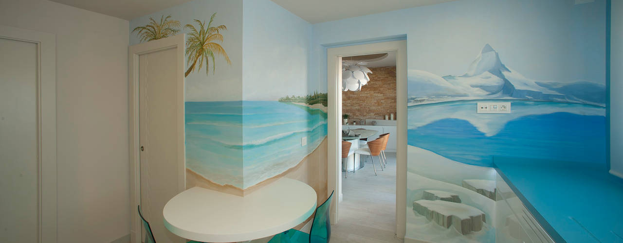 Casa en playa Mediterraneo, Artemark Global Artemark Global Modern kitchen