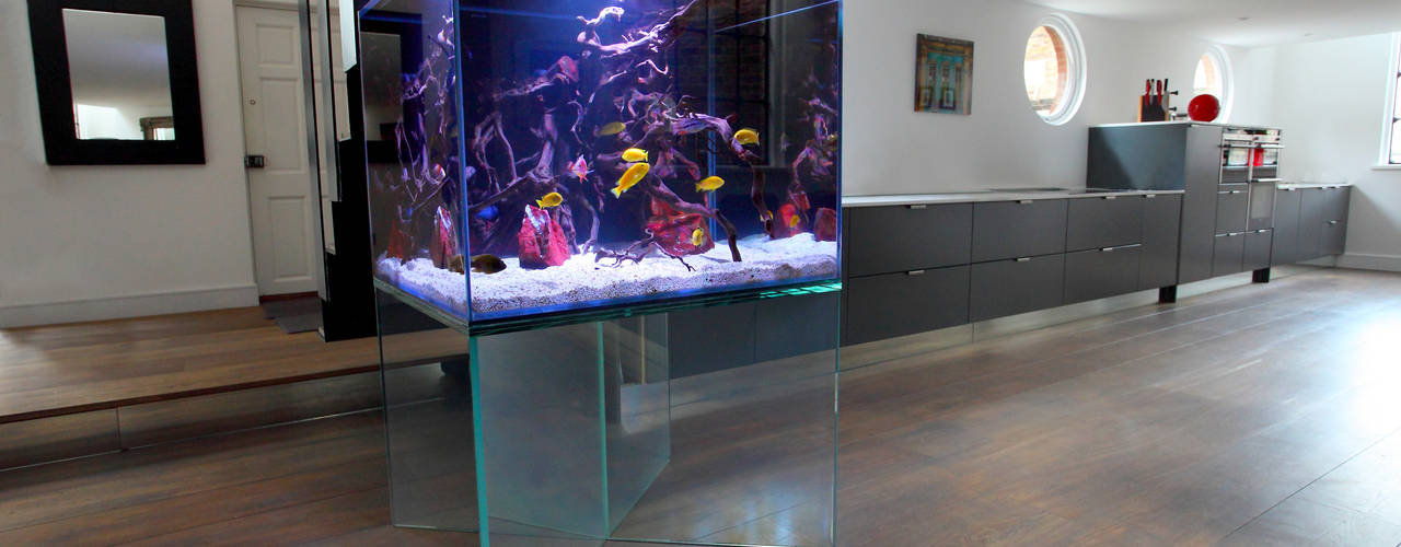 Floating Aquarium, Aquarium Architecture Aquarium Architecture Salas de estar modernas