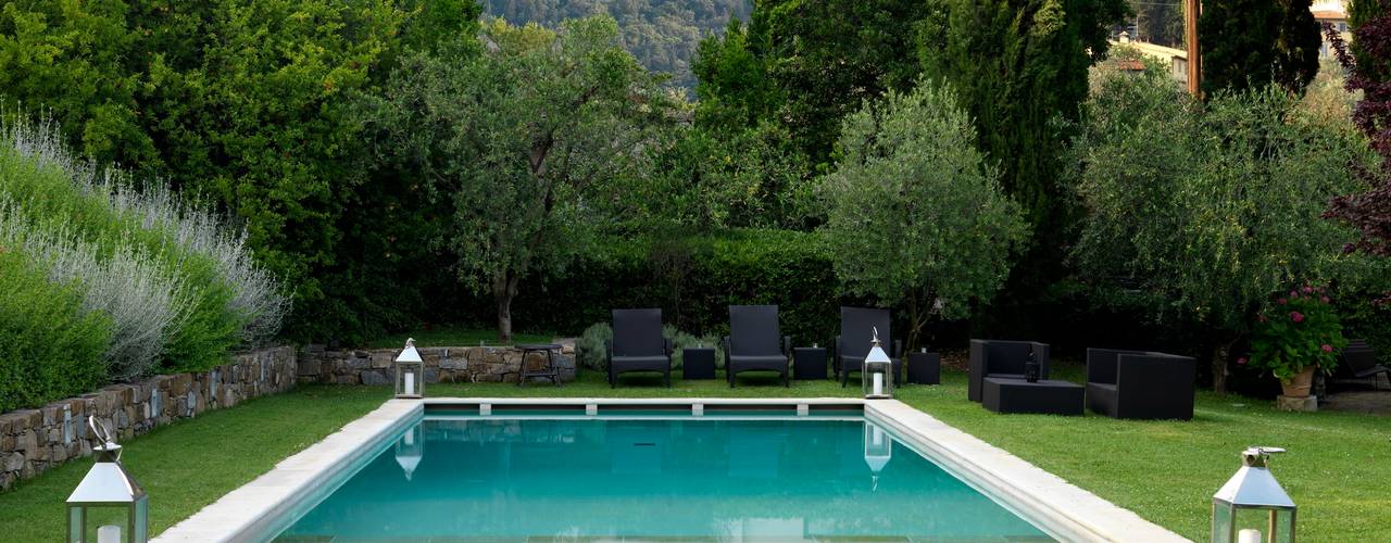 Villa sulla collina di Fiesole, Antonio Lionetti Home Design Antonio Lionetti Home Design 泳池