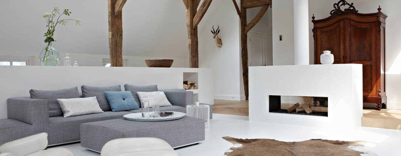Villa Borkeld, reitsema & partners architecten bna reitsema & partners architecten bna Living room