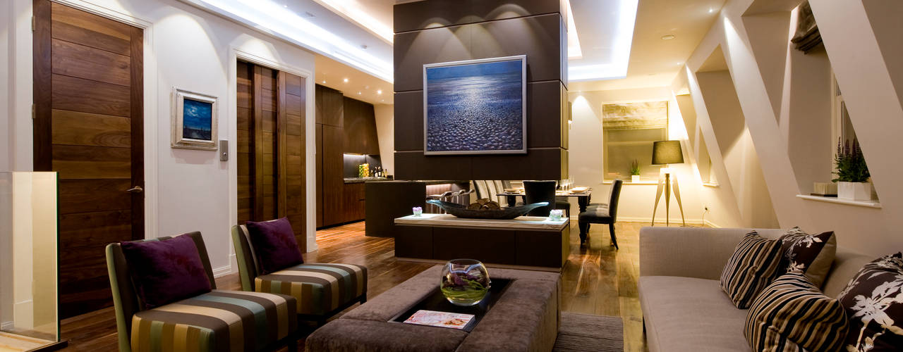 A Modern House Project Combined with Dark Colours, Simply Italian Simply Italian Living room