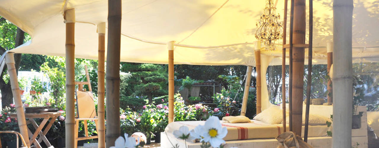 La petite tente bambou : 20m2 de bonheur au coeur de votre jardin !, Marie de Saint Victor Marie de Saint Victor Jardins ecléticos