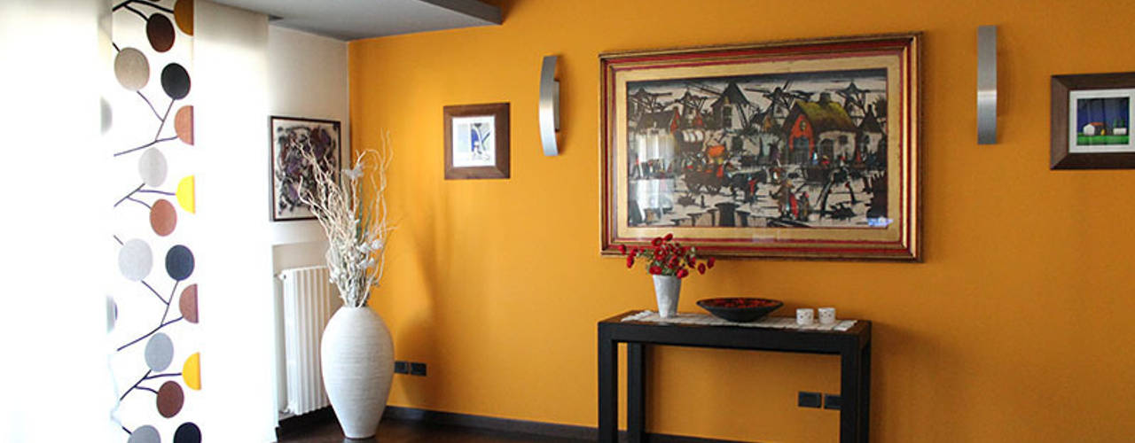 Appartamento in Bari - Il senso del colore, SILVIA ZACCARO ARCHITETTO SILVIA ZACCARO ARCHITETTO 现代客厅設計點子、靈感 & 圖片