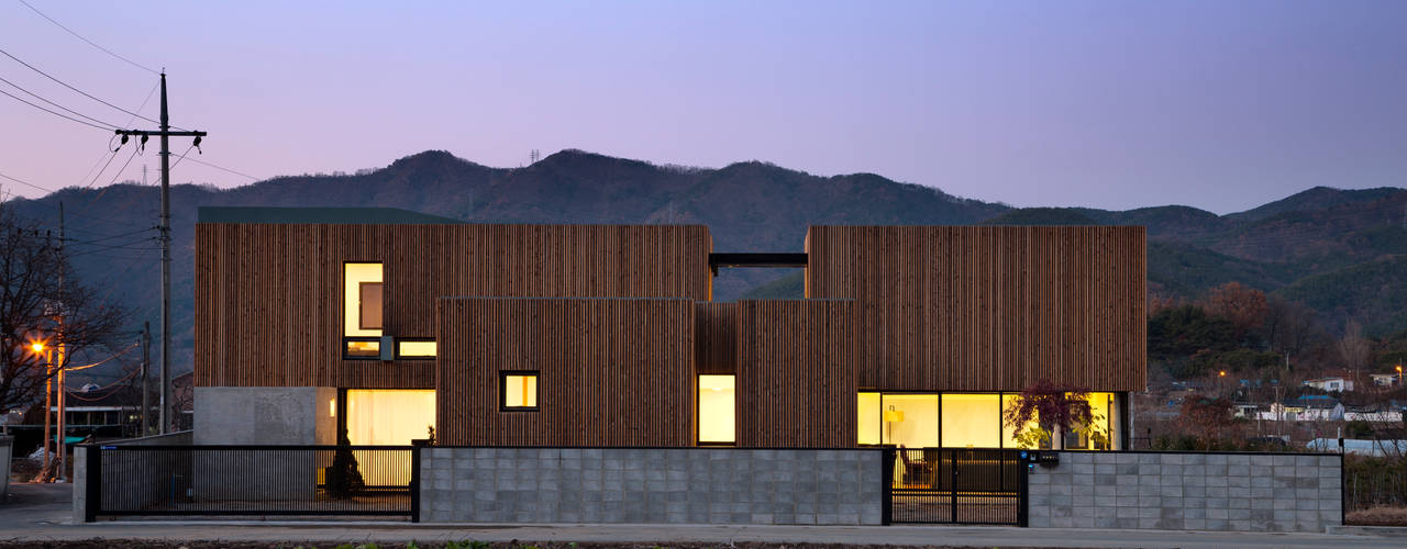 단산리주택 Dansanli House, ADF Architects ADF Architects Casas estilo moderno: ideas, arquitectura e imágenes