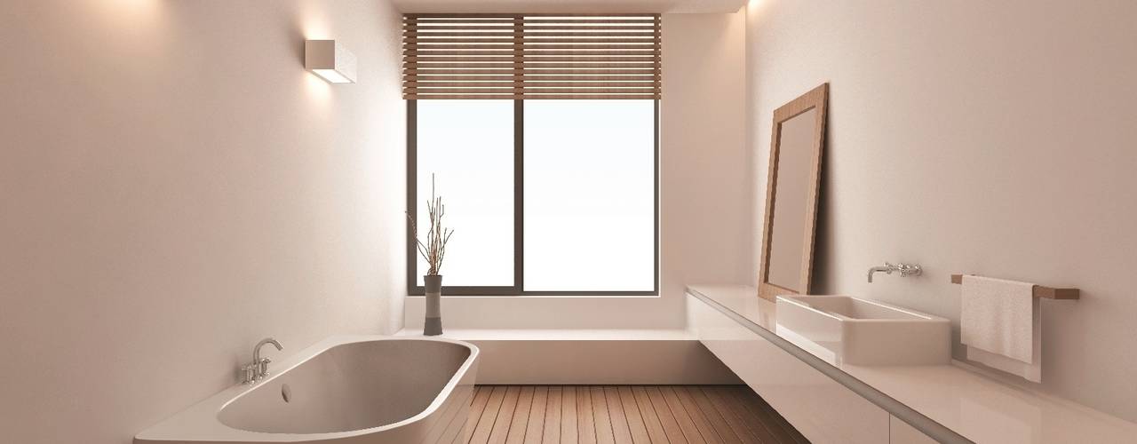 The Ancora Bath, BC Designs BC Designs ミニマルスタイルの お風呂・バスルーム