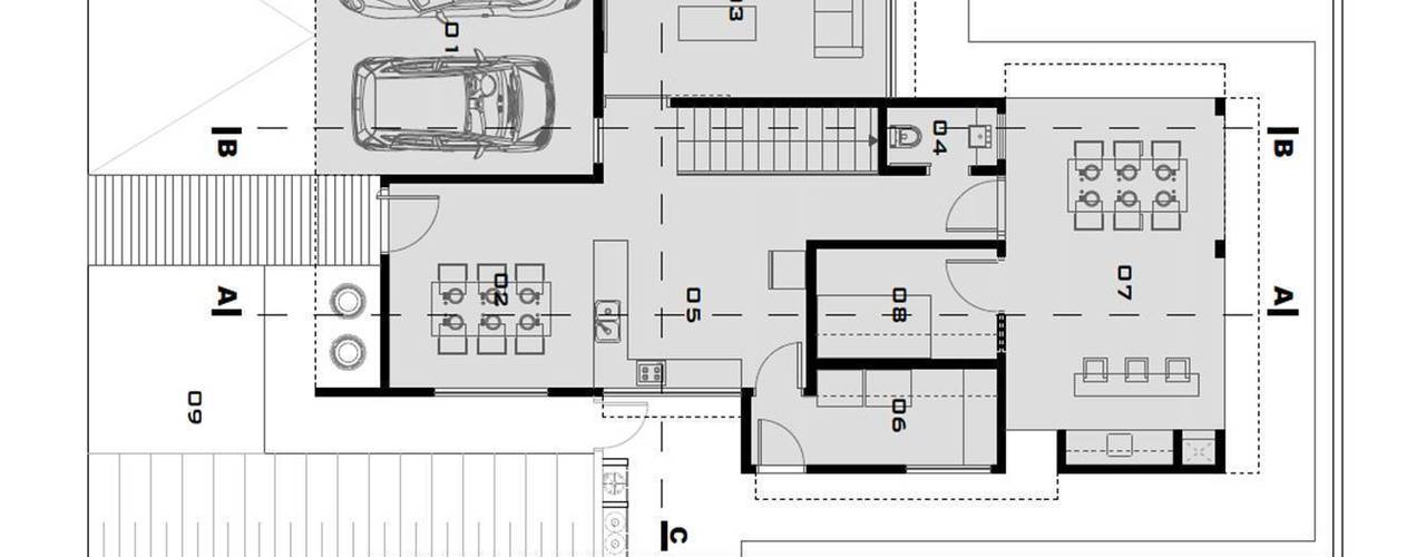 Una casa moderna de dos pisos ¡con sus planos completos! | homify