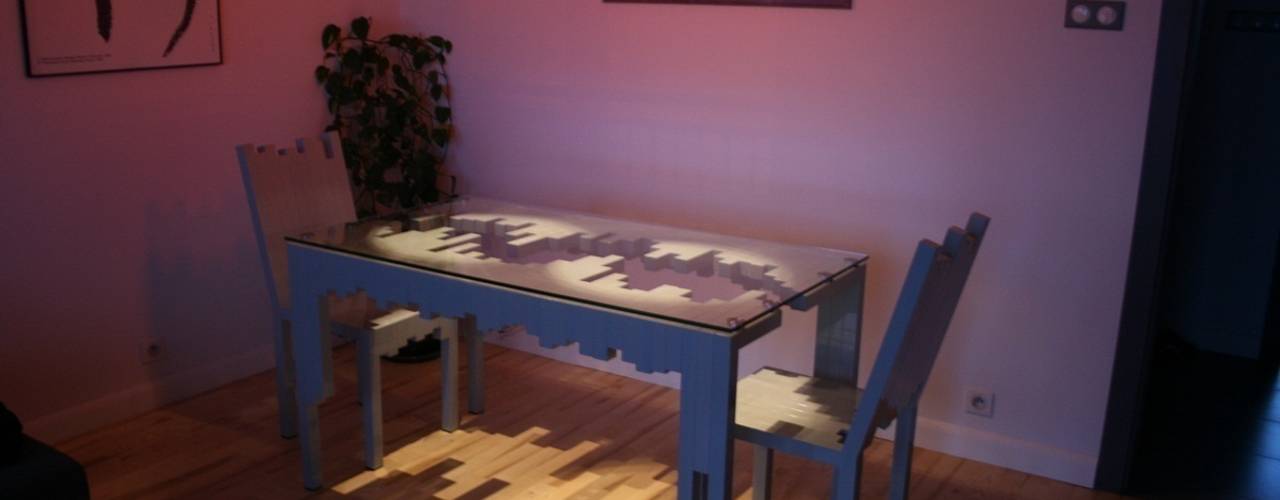 Stół Tetris, This is minimal This is minimal Minimalist dining room