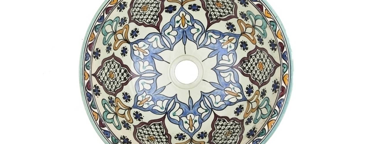 Kama - Orientalna umywalka arabska , Kolory Maroka Kolory Maroka Egzotyczna łazienka
