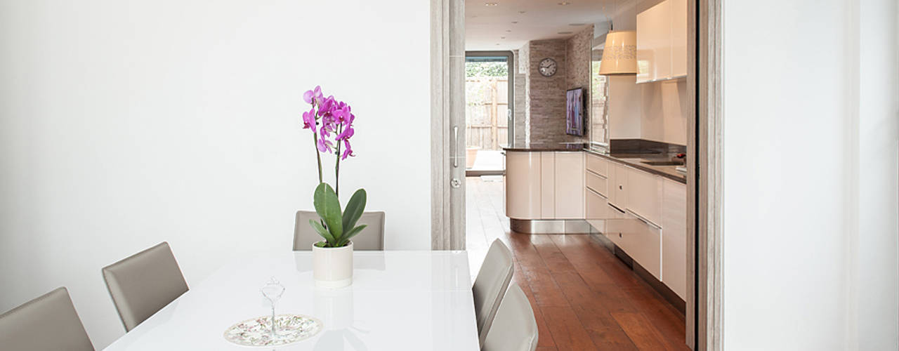 New Build House, London, Nic Antony Architects Ltd Nic Antony Architects Ltd Modern dining room