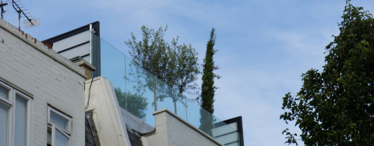 Fulham Roof Terrace, Organic Roofs Organic Roofs Minimalistyczny balkon, taras i weranda