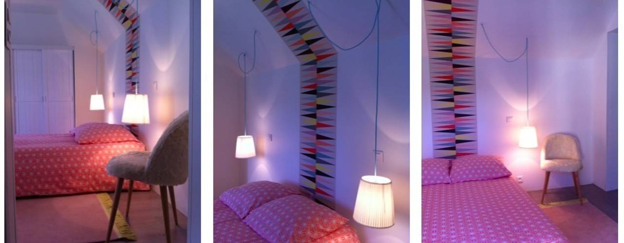 Chambre Ado Scandinave, At Ome At Ome غرفة نوم
