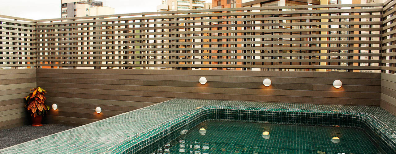 Apartamento Klabin, ODVO Arquitetura e Urbanismo ODVO Arquitetura e Urbanismo Moderne Pools