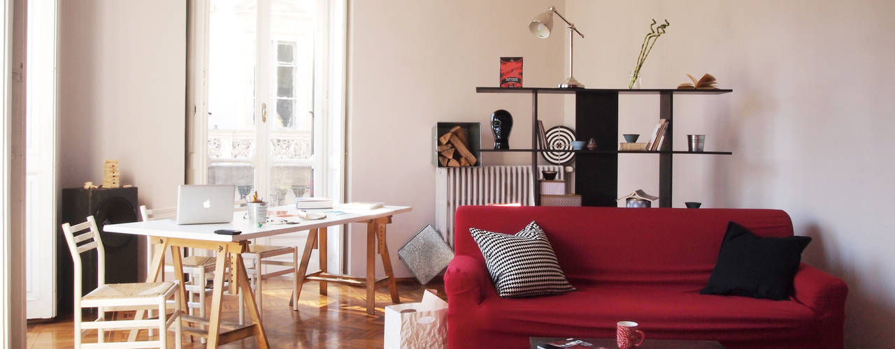 Home staging: appartamento nel centro di Torino, RE.DE.sign STUDIO RE.DE.sign STUDIO